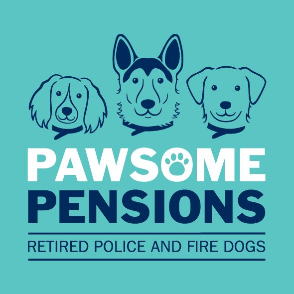 Pawsome Pensions retired police and fire dogs